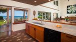 Kitchen. Marble counter tops, ocean view - Wolf Range - fun place to cook